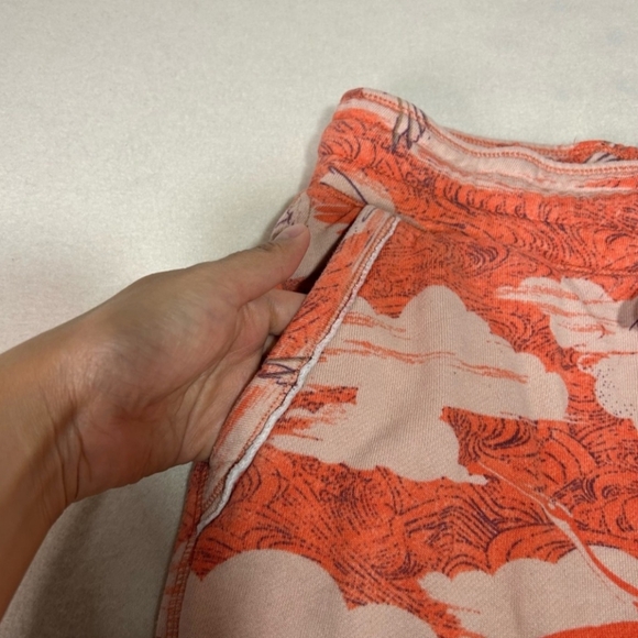 Anthropologie Dailey Practice Camilla knit jogger sweatpants cranebird print. XS - Picture 6 of 13